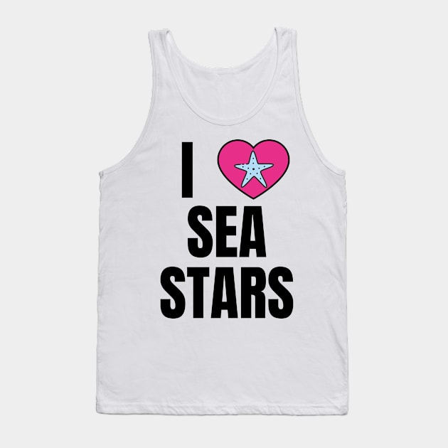 I Love Sea Stars Tank Top by QCult